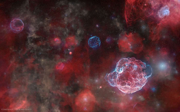 APOD: 2026 September 24 – The Ghosts of Five Supernovas
