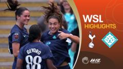 London City hit Tottenham for six to end unbeaten run
