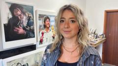 Teen who discovered her painting talent in garden shed competes for TV art prize