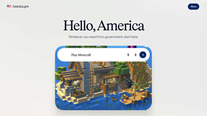 The US government's new AI chatbot gives Minecraft's end poem a bureaucratic twist