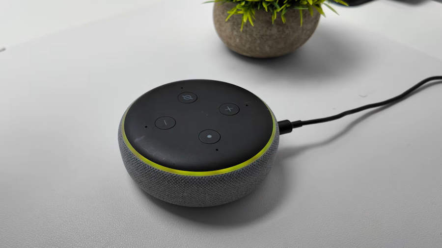 What does the yellow light on your Alexa device mean and how do you clear it?