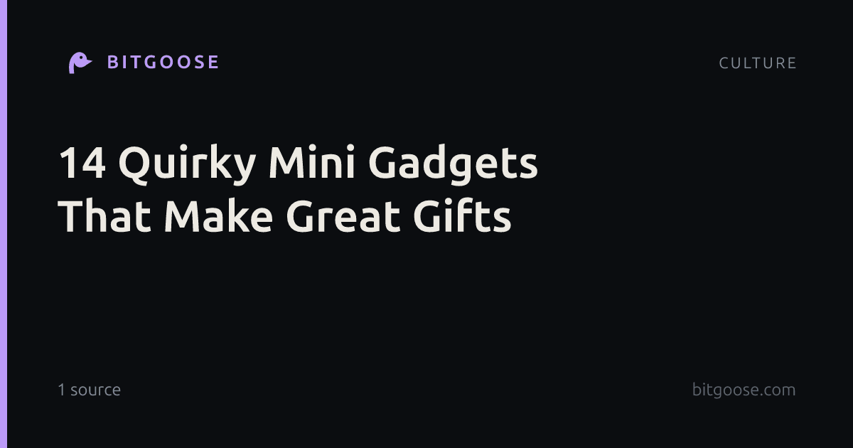 14 Quirky Mini Gadgets That Make Great Gifts