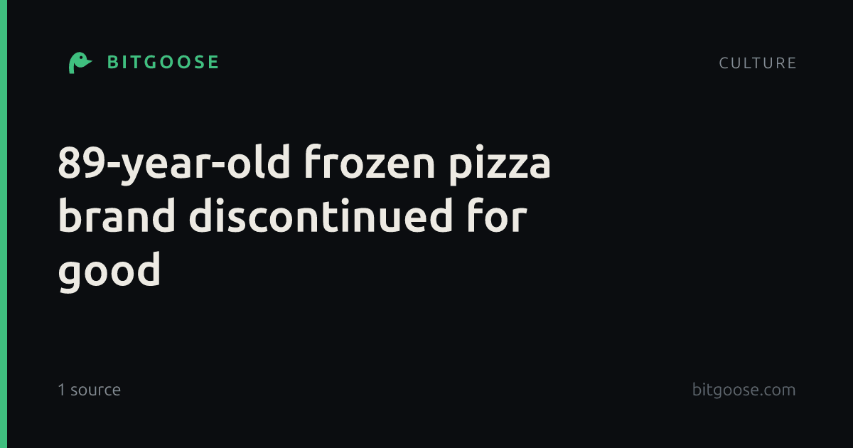 89-year-old frozen pizza brand discontinued for good