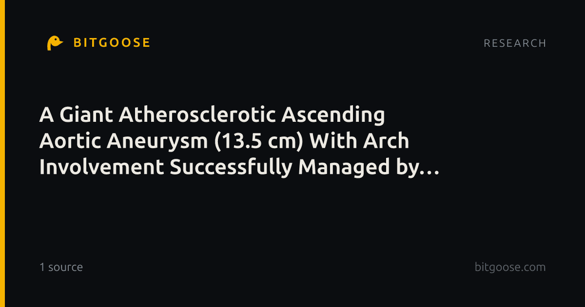 A Giant Atherosclerotic Ascending Aortic Aneurysm (13.5 cm) With Arch Involvement Successfully Managed by Valve-Sparing Total Arch Replacement: A Case Report