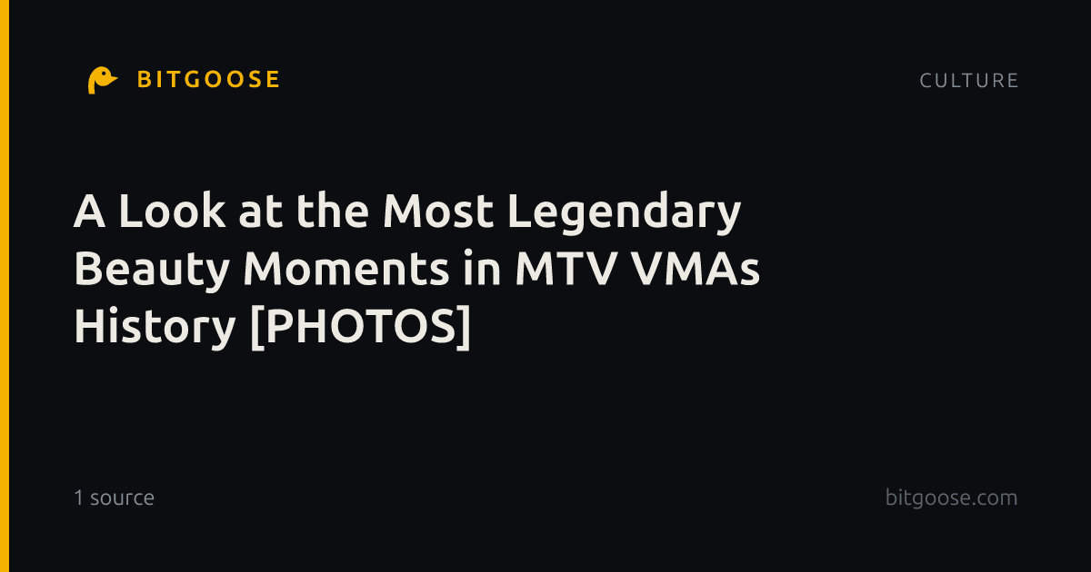 A Look at the Most Legendary Beauty Moments in MTV VMAs History [PHOTOS]