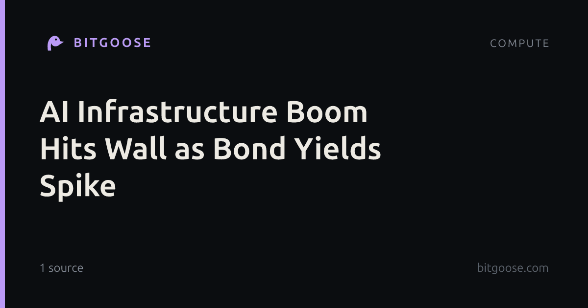 AI Infrastructure Boom Hits Wall as Bond Yields Spike