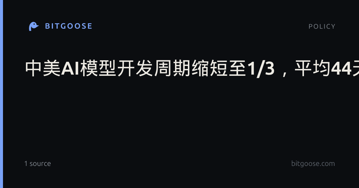 中美AI模型开发周期缩短至1/3，平均44天