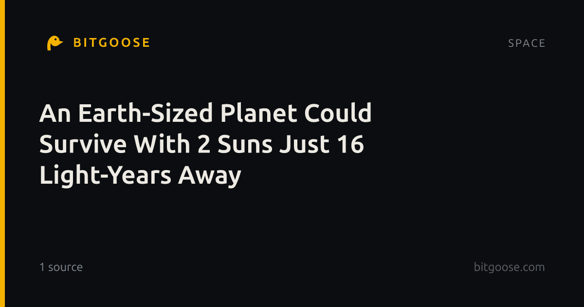 An Earth-Sized Planet Could Survive With 2 Suns Just 16 Light-Years Away