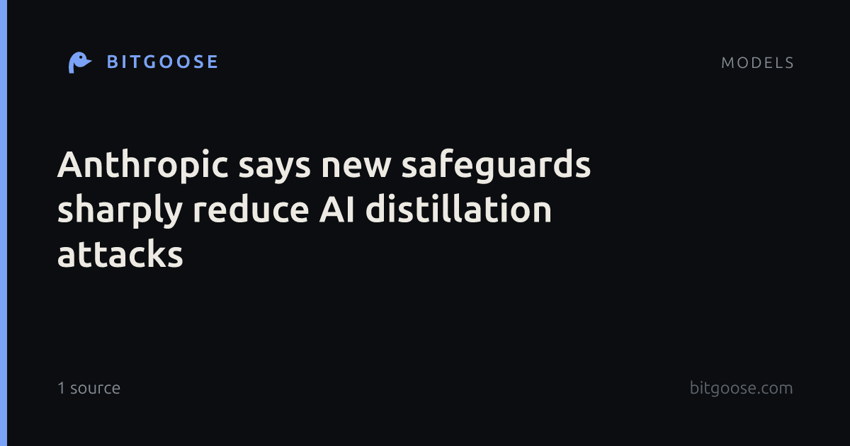 Anthropic says new safeguards sharply reduce AI distillation attacks