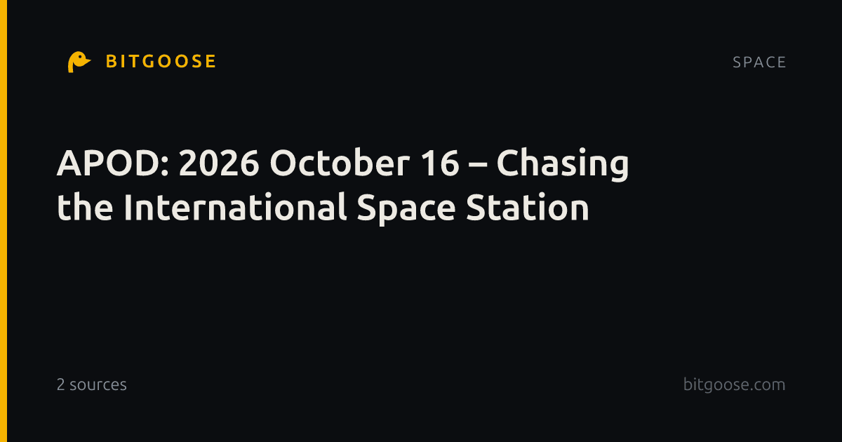 APOD: 2026 October 16 – Chasing the International Space Station