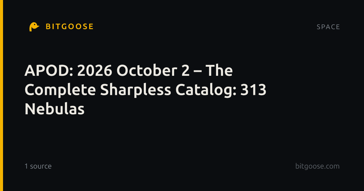 APOD: 2026 October 2 – The Complete Sharpless Catalog: 313 Nebulas