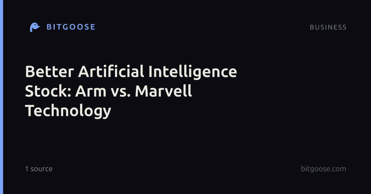 Better Artificial Intelligence Stock: Arm vs. Marvell Technology