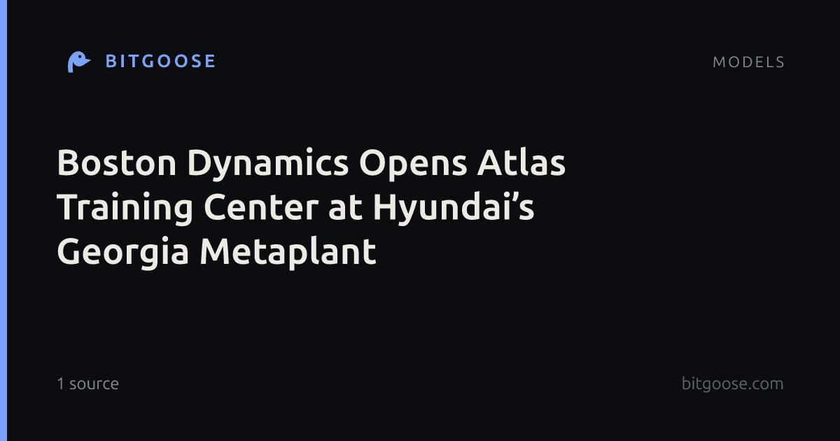 Boston Dynamics Opens Atlas Training Center at Hyundai’s Georgia Metaplant