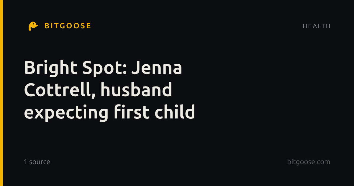 Bright Spot: Jenna Cottrell, husband expecting first child