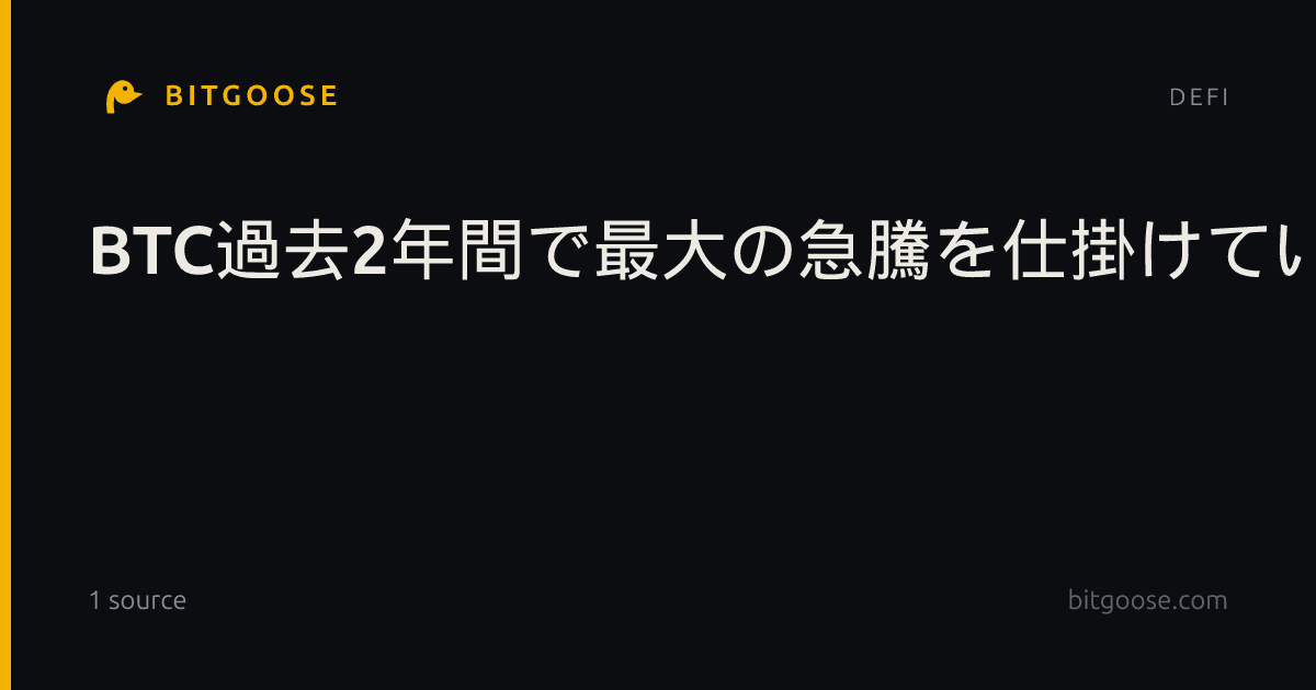 BTC過去2年間で最大の急騰を仕掛けているのは誰か？データが暴く先物市場の真の原動力
