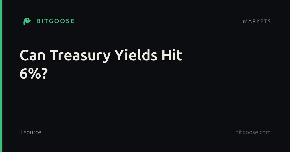 Can Treasury Yields Hit 6%?