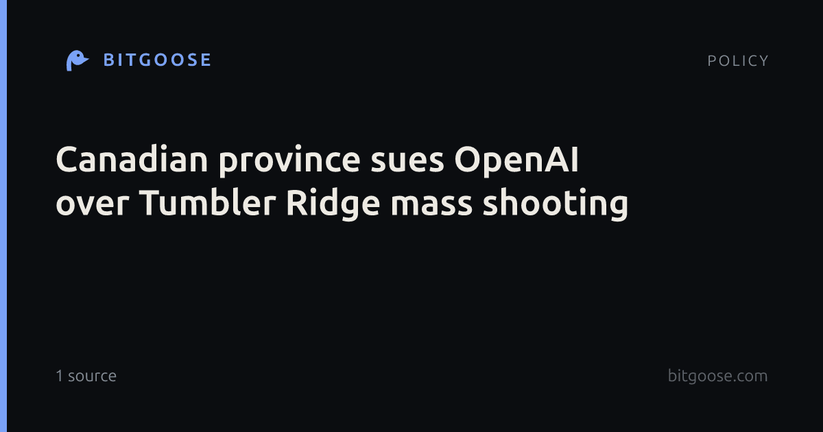 Canadian province sues OpenAI over Tumbler Ridge mass shooting
