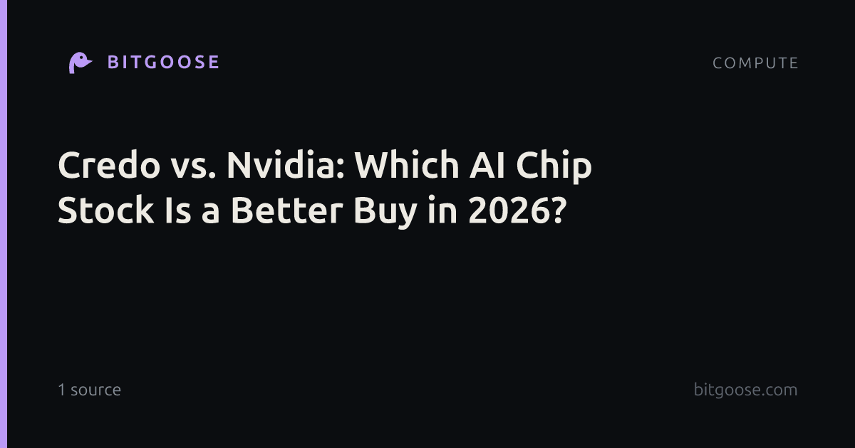 Credo vs. Nvidia: Which AI Chip Stock Is a Better Buy in 2026?