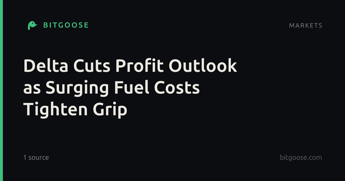 Delta Cuts Profit Outlook as Surging Fuel Costs Tighten Grip