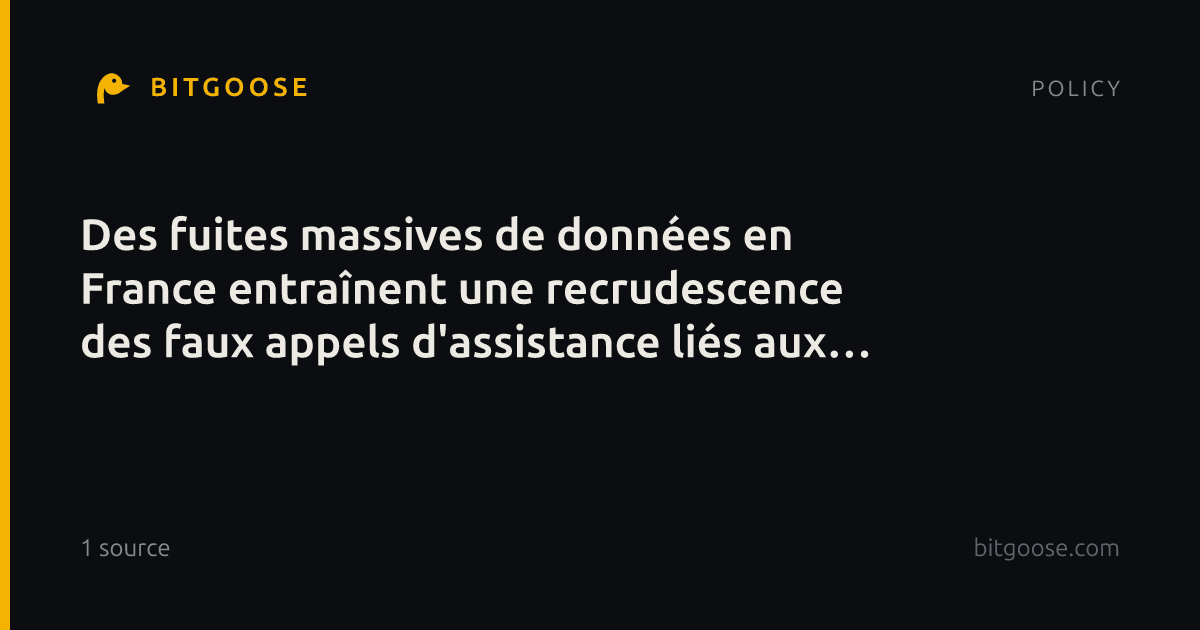 Des fuites massives de données en France entraînent une recrudescence des faux appels d'assistance liés aux cryptomonnaies