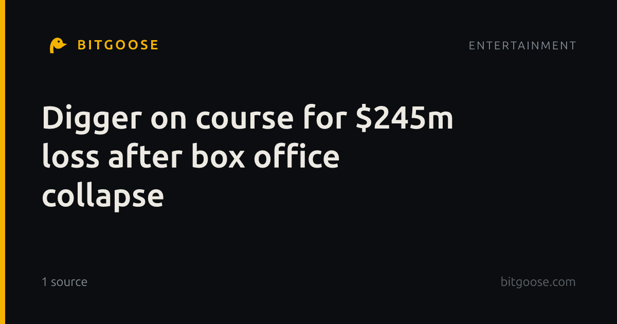 Digger on course for $245m loss after box office collapse