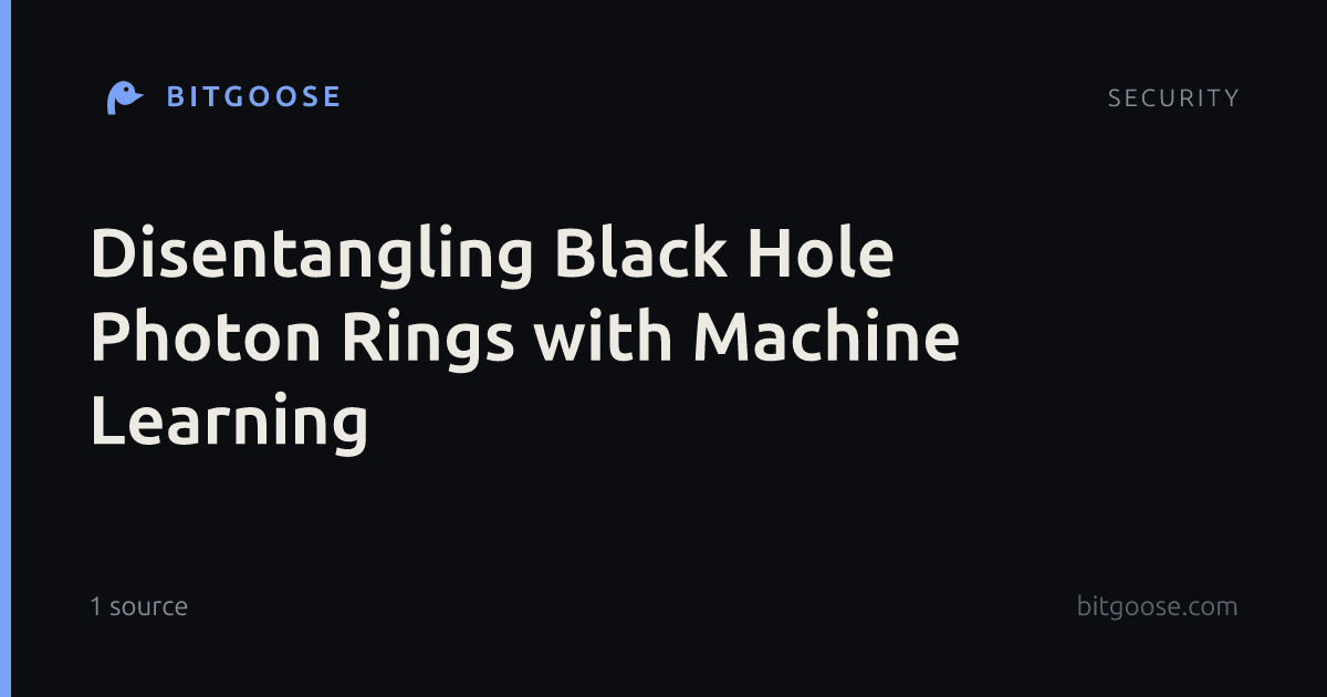 Disentangling Black Hole Photon Rings with Machine Learning