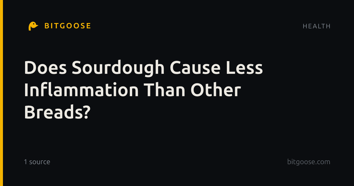 Does Sourdough Cause Less Inflammation Than Other Breads?