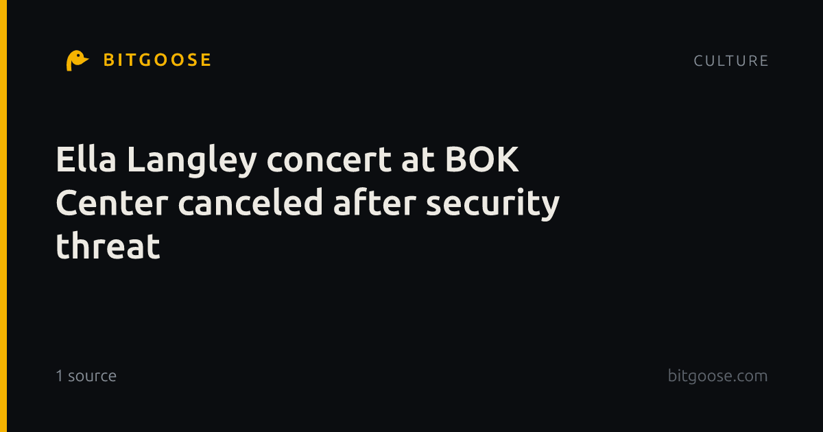 Ella Langley concert at BOK Center canceled after security threat