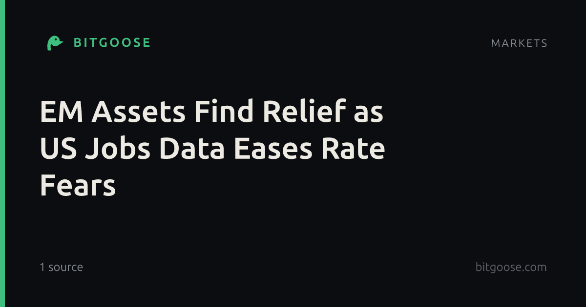 EM Assets Find Relief as US Jobs Data Eases Rate Fears
