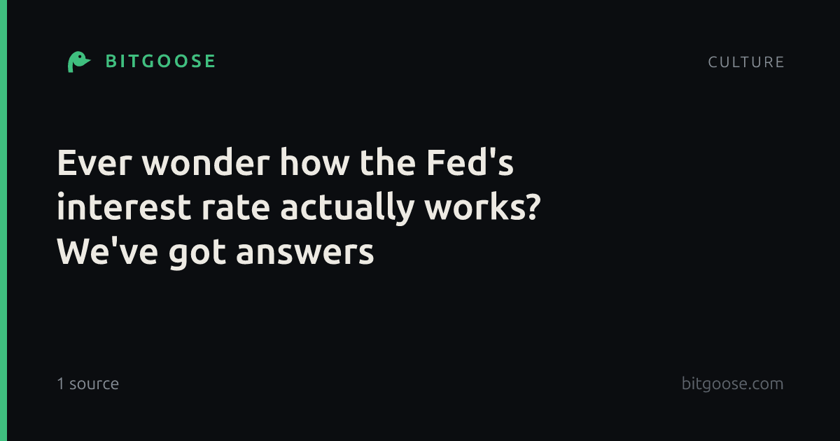 Ever wonder how the Fed's interest rate actually works? We've got answers