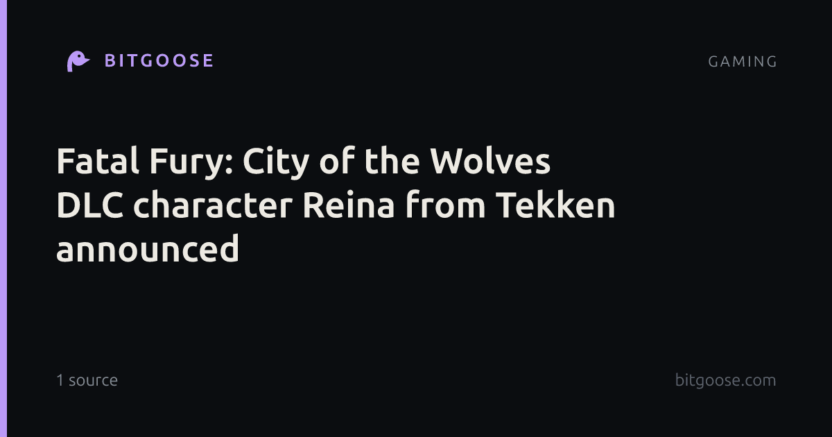 Fatal Fury: City of the Wolves DLC character Reina from Tekken announced
