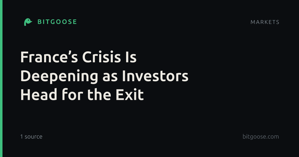 France’s Crisis Is Deepening as Investors Head for the Exit