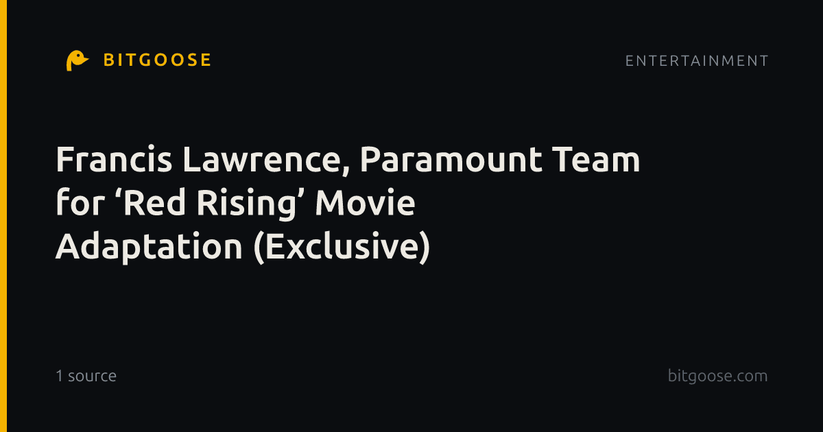 Francis Lawrence, Paramount Team for ‘Red Rising’ Movie Adaptation (Exclusive)