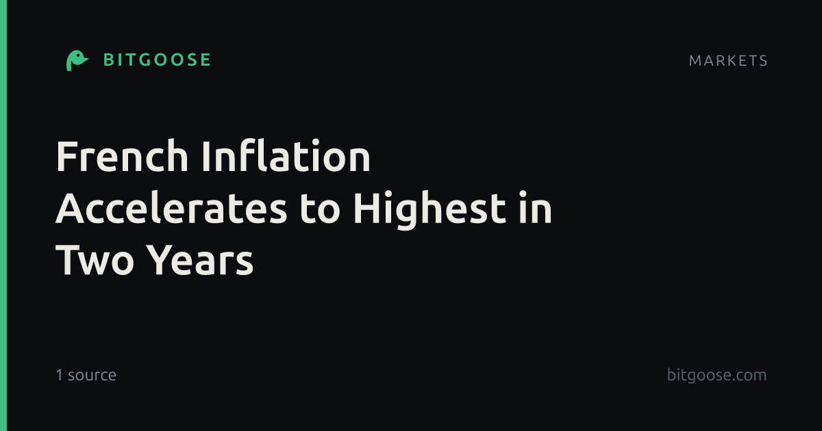 French Inflation Accelerates to Highest in Two Years