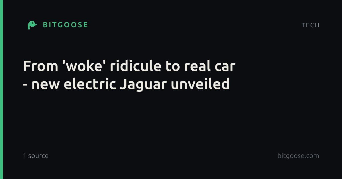 From 'woke' ridicule to real car - new electric Jaguar unveiled