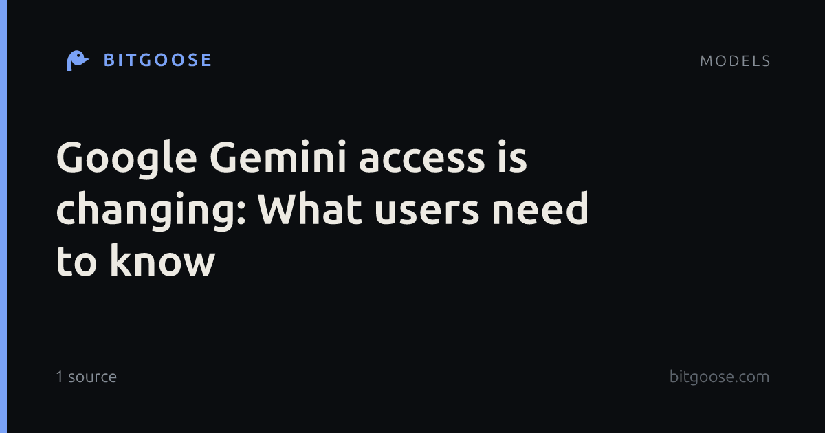 Google Gemini access is changing: What users need to know