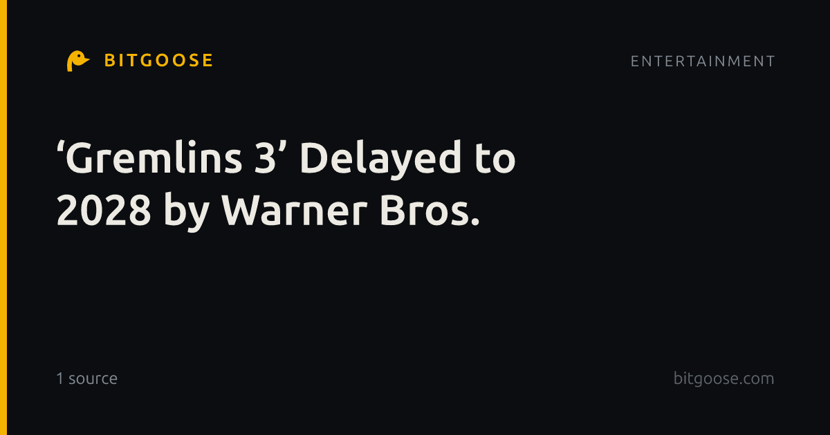 ‘Gremlins 3’ Delayed to 2028 by Warner Bros.