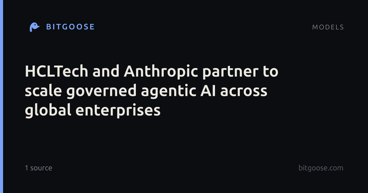 HCLTech and Anthropic partner to scale governed agentic AI across global enterprises