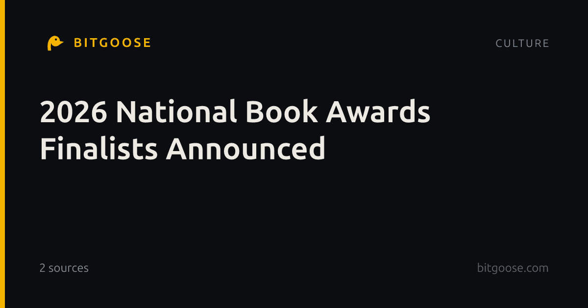 2026 National Book Awards Finalists Announced