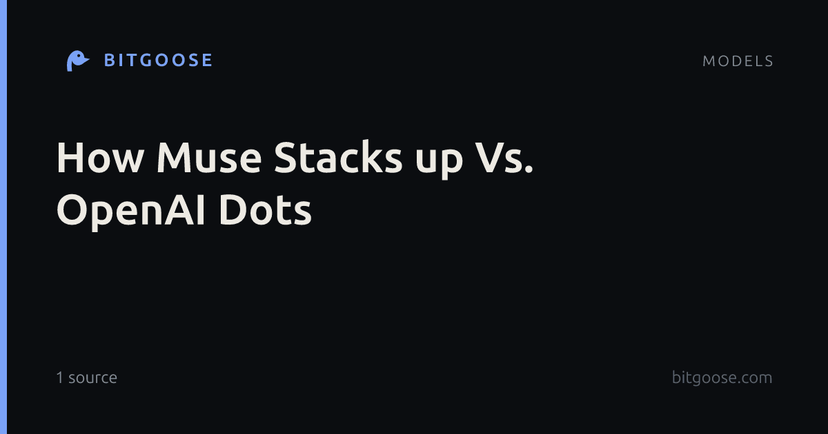 How Muse Stacks up Vs. OpenAI Dots