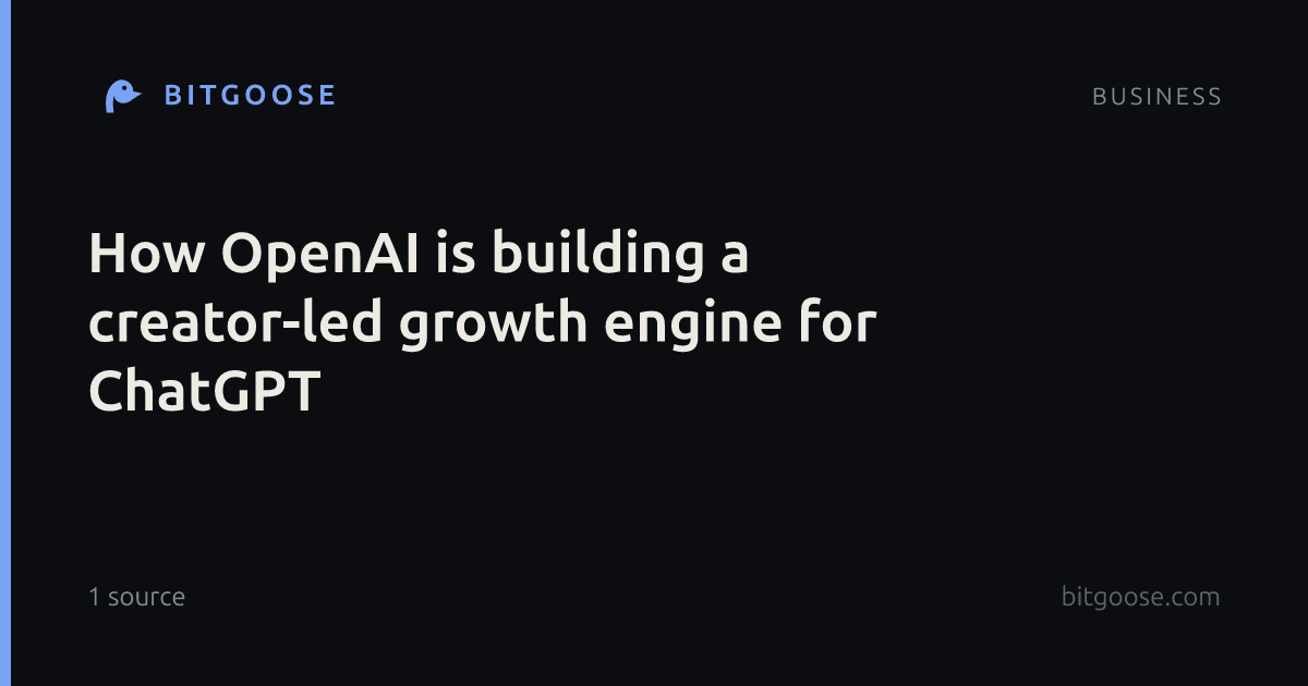 How OpenAI is building a creator-led growth engine for ChatGPT