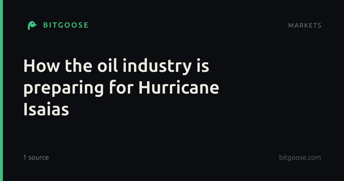 How the oil industry is preparing for Hurricane Isaias