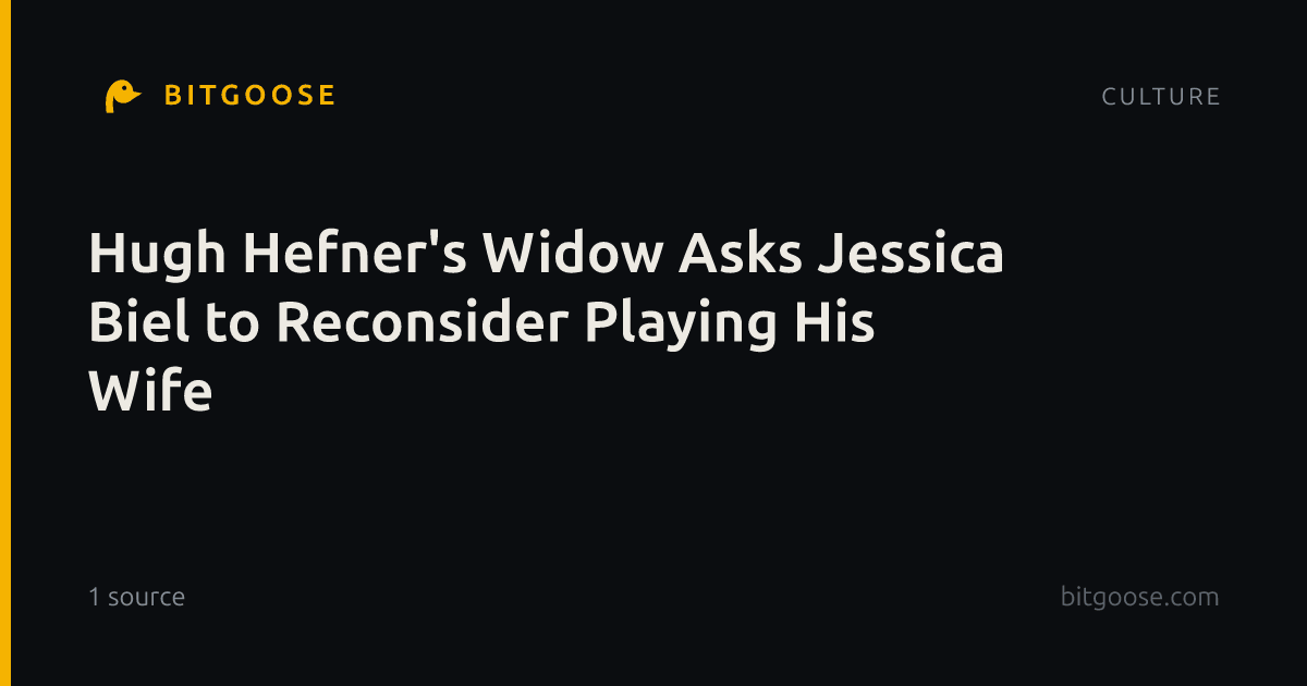 Hugh Hefner's Widow Asks Jessica Biel to Reconsider Playing His Wife