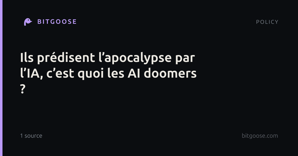 Ils prédisent l’apocalypse par l’IA, c’est quoi les AI doomers ?