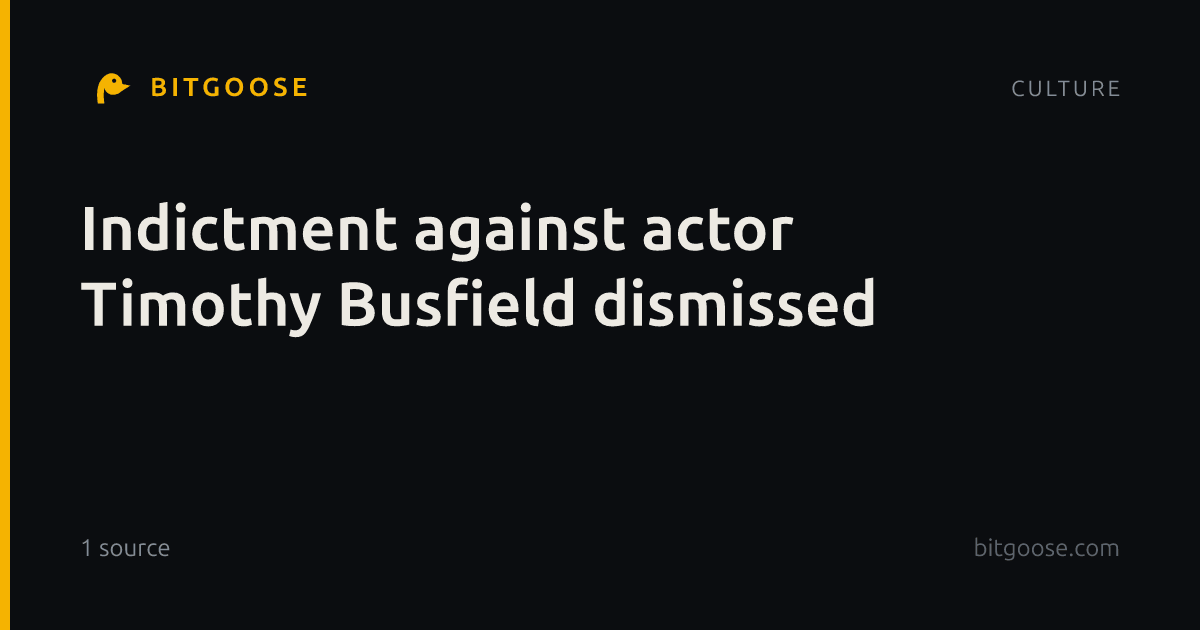 Indictment against actor Timothy Busfield dismissed
