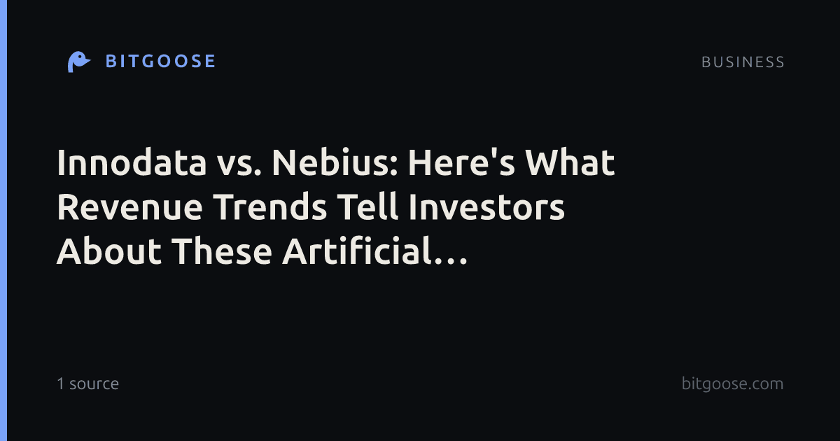 Innodata vs. Nebius: Here's What Revenue Trends Tell Investors About These Artificial Intelligence Companies