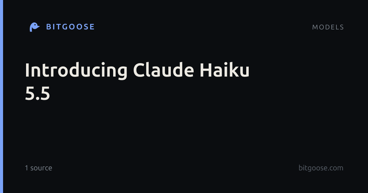 Introducing Claude Haiku 5.5