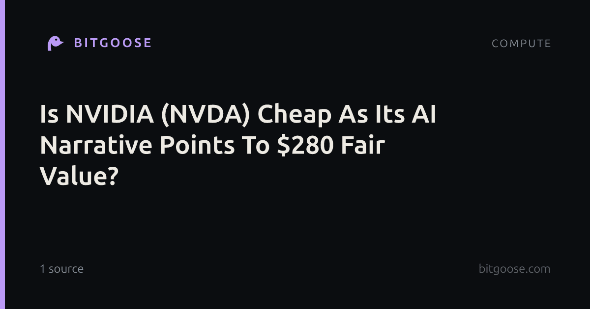 Is NVIDIA (NVDA) Cheap As Its AI Narrative Points To $280 Fair Value?