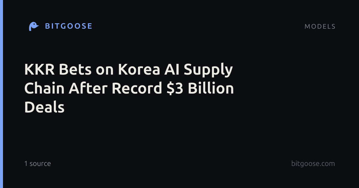 KKR Bets on Korea AI Supply Chain After Record $3 Billion Deals