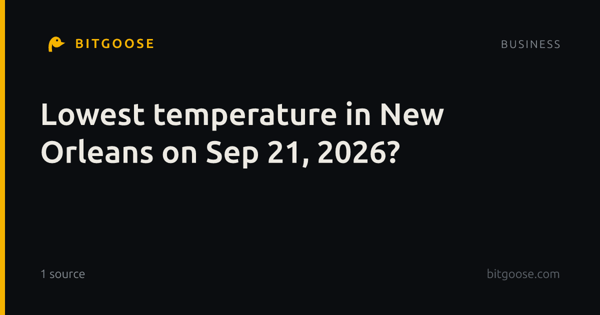 Lowest temperature in New Orleans on Sep 21, 2026?